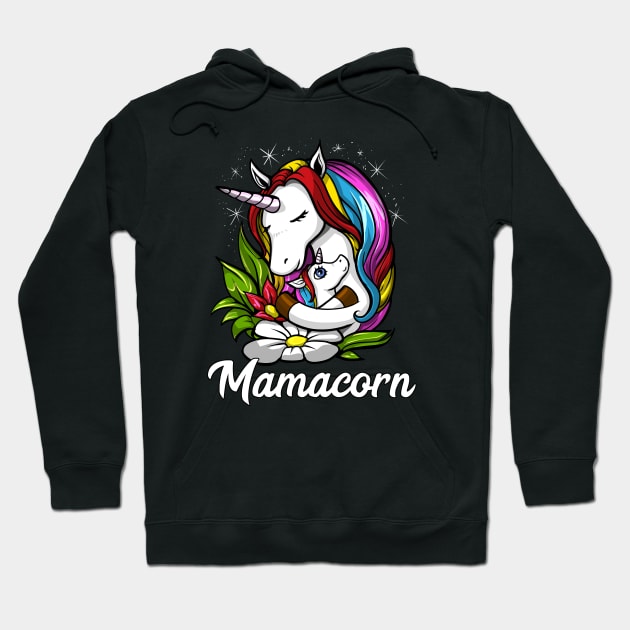 Mamacorn Unicorn Mom Hoodie by underheaven